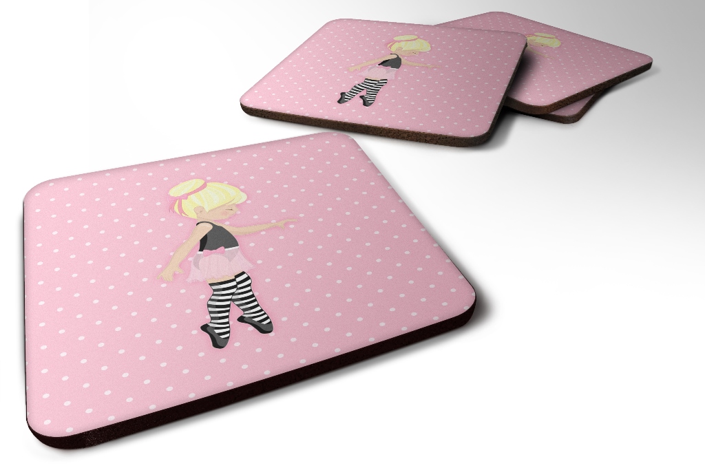 Ballerina Blonde Releve Foam Coaster