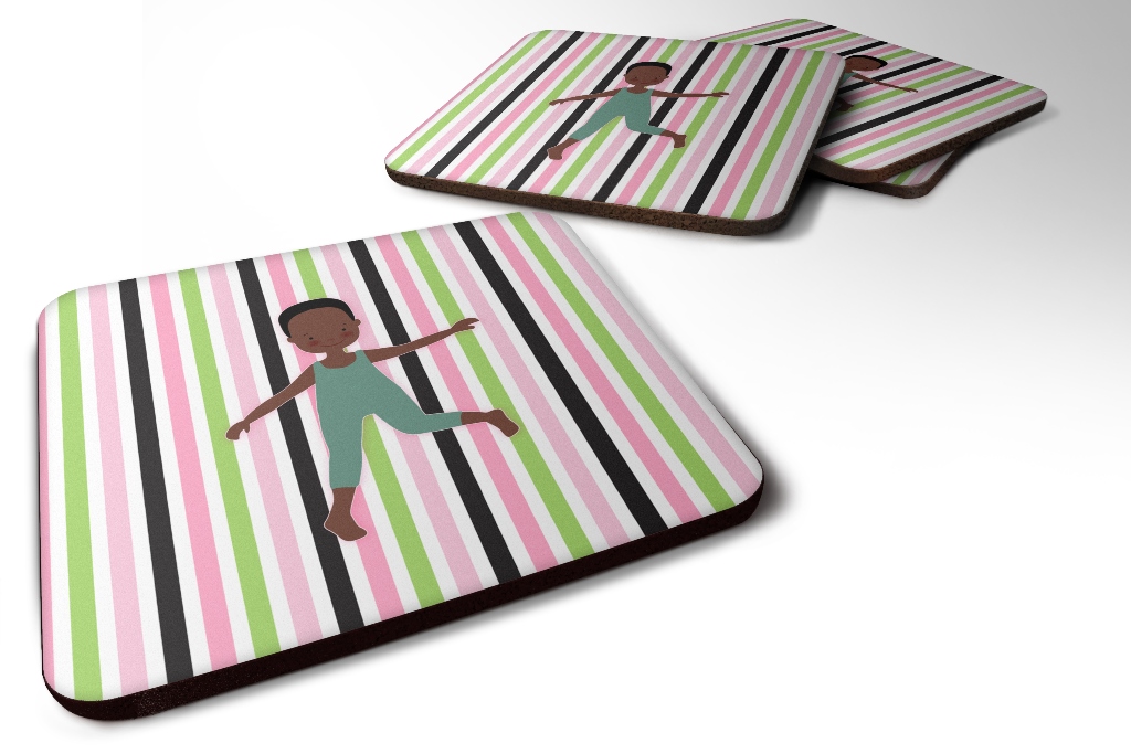 Dancer Bikatard African American Foam Coaster