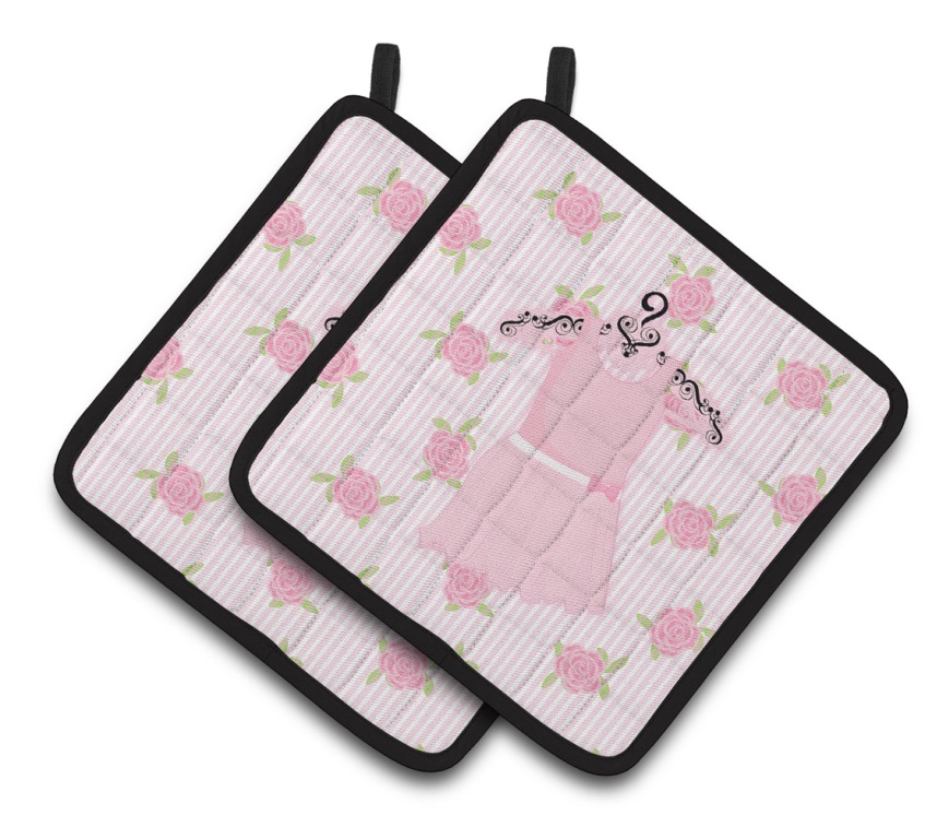 Ballerina Ballet Attire Pair of Pot Holders