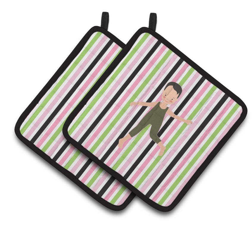 Picture of Carolines Treasures BB5182PTHD Boy Dancer Bikatard Pair of Pot Holders