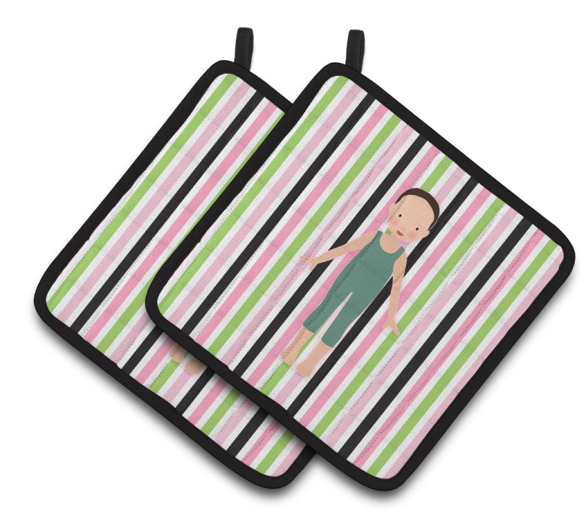 Picture of Carolines Treasures BB5186PTHD Dancer Bikatard Flex Hands Pair of Pot Holders