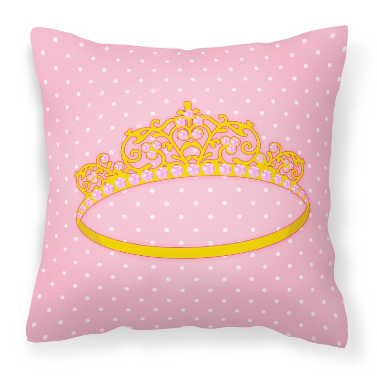 Ballerina Tiara Fabric Decorative Pillow - 14 x 3 x 14 in.