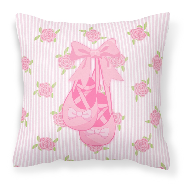 Ballerina Ballet Shoes Fabric Decorative Pillow