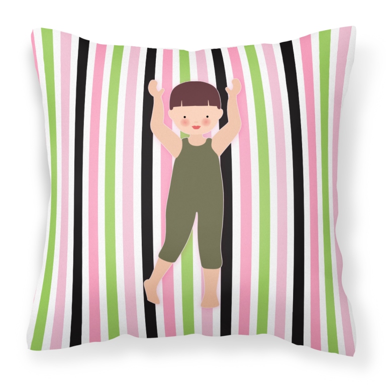 Dancer Arms Up Bikatard Fabric Decorative Pillow 18 x 3 x 18 in.