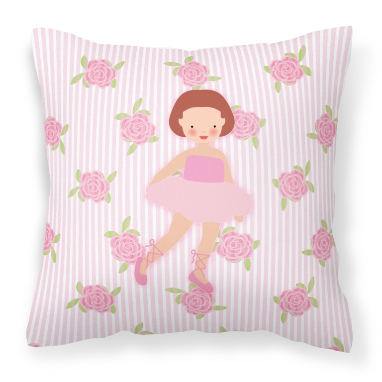 Ballerina Red Short Hair Fabric Decorative Pillow