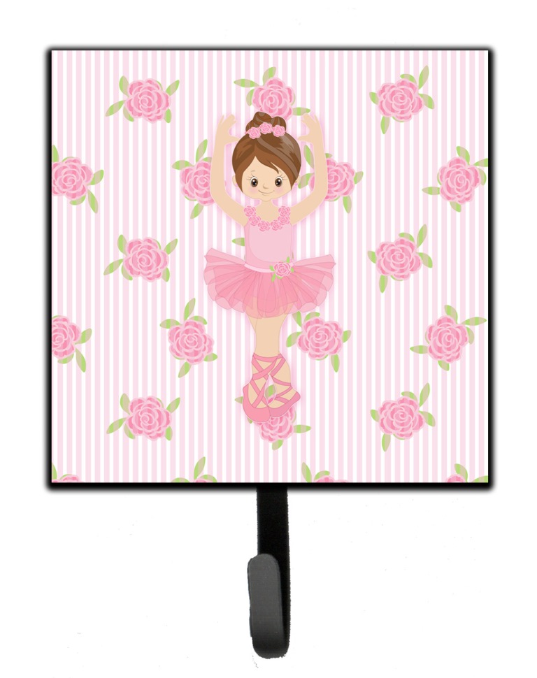 Ballerina Brunette Front Pose Leash or Key Holder