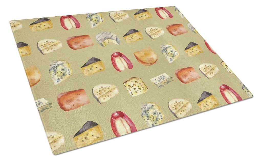 Cheeses Glass Cutting Board - Large