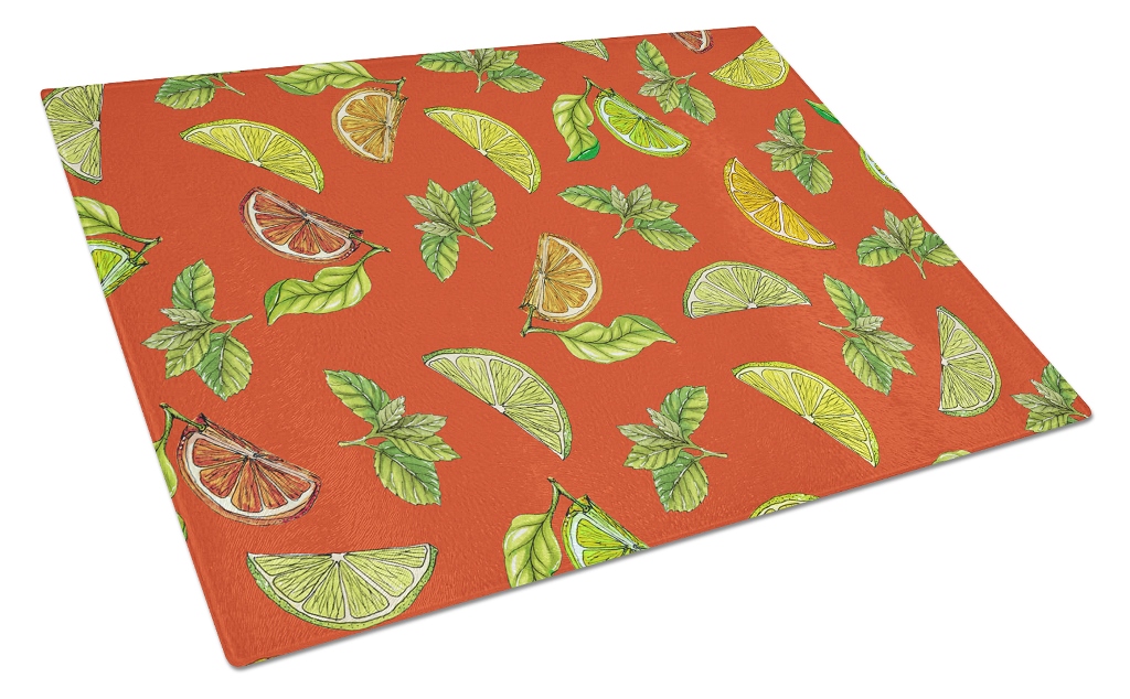 Lemons Limes & Orange Glass Cutting Board - Large