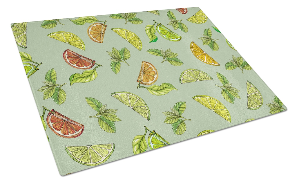 Lemons Limes & Orange Glass Cutting Board - Large