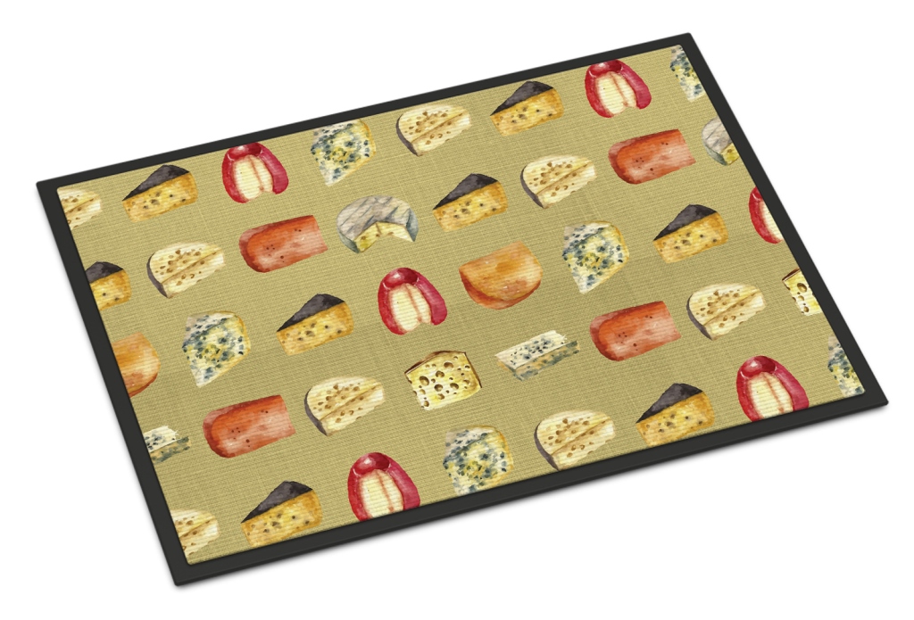 Cheeses Indoor or Outdoor Mat, 18 x 27 in.
