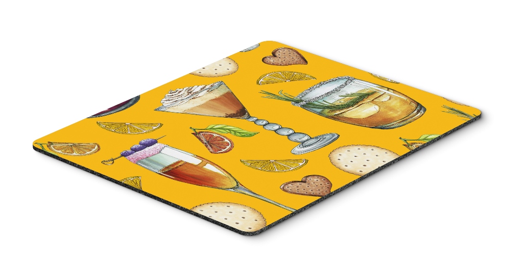 Drinks & Cocktails Gold Mouse Pad, Hot Pad or Trivet