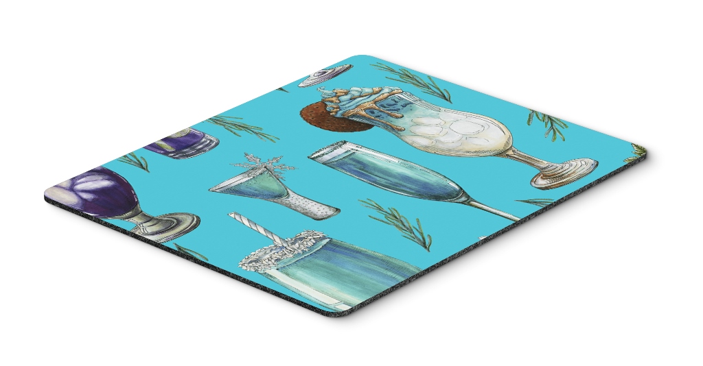 Drinks & Cocktails Blue Mouse Pad, Hot Pad or Trivet