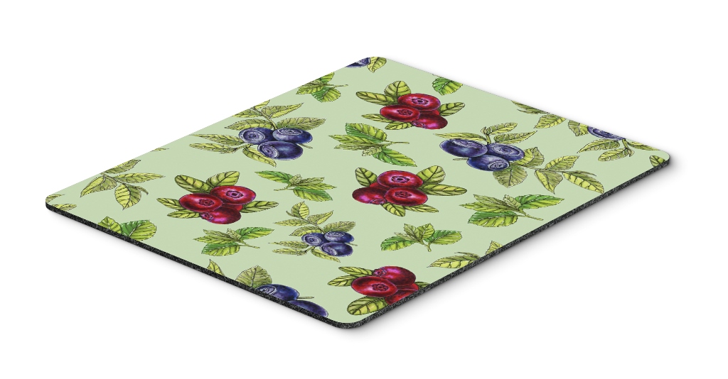 Berries in Green Mouse Pad, Hot Pad or Trivet