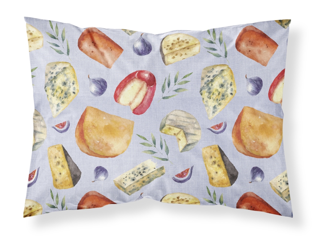 Assortment of Cheeses Fabric Standard Pillowcase