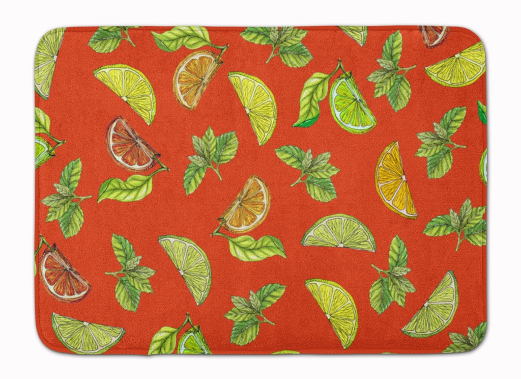 Lemons Limes & Orange Machine Washable Memory Foam Mat