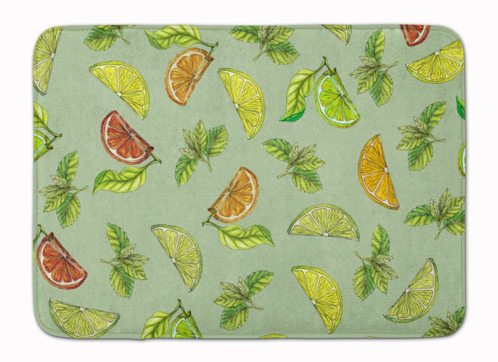 Lemons Limes and Orange Machine Washable Memory Foam Mat
