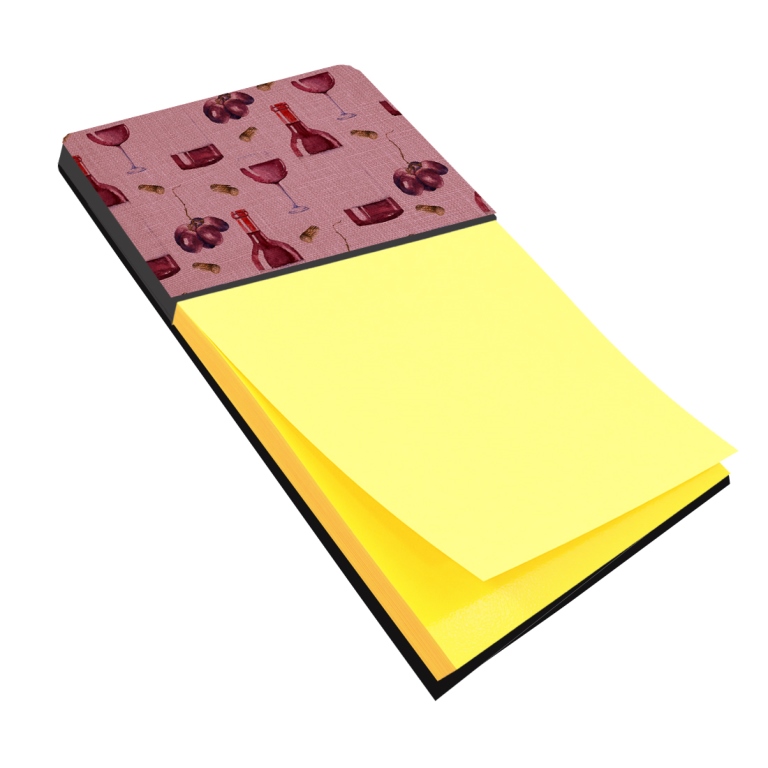 BB5195SN Red Wine on Linen Sticky Note Holder