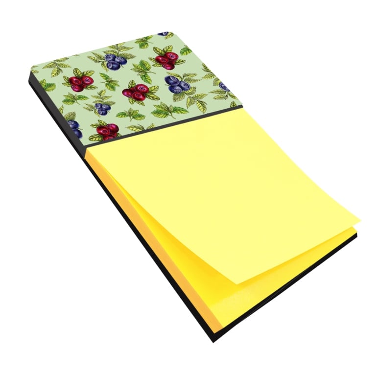 BB5208SN Berries in Green Sticky Note Holder