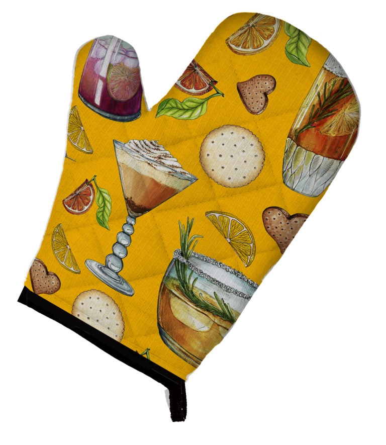 BB5202OVMT Drinks & Cocktails Gold Oven Mitt