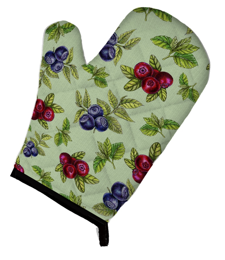 BB5208OVMT Berries in Green Oven Mitt