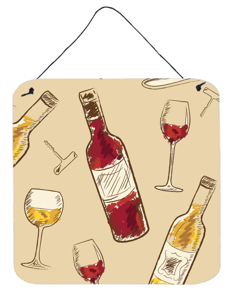 Red & White Wine Wall or Door Hanging Prints