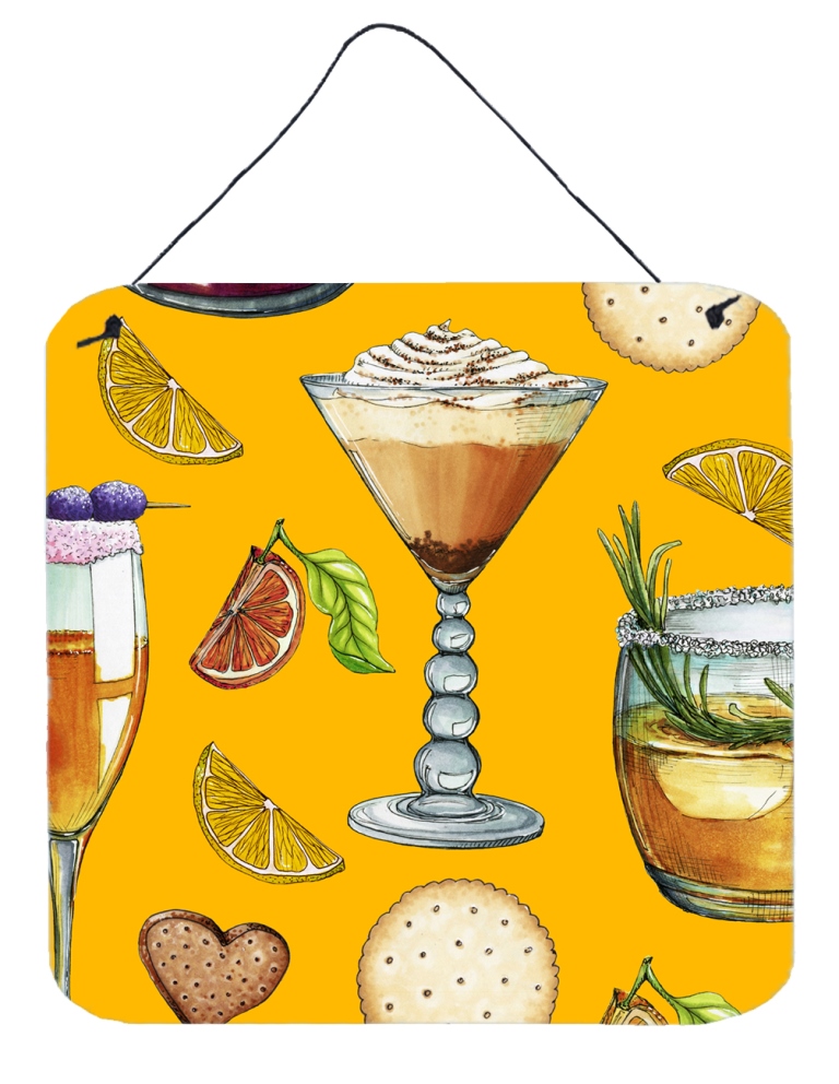 Drinks & Cocktails Gold Wall or Door Hanging Prints