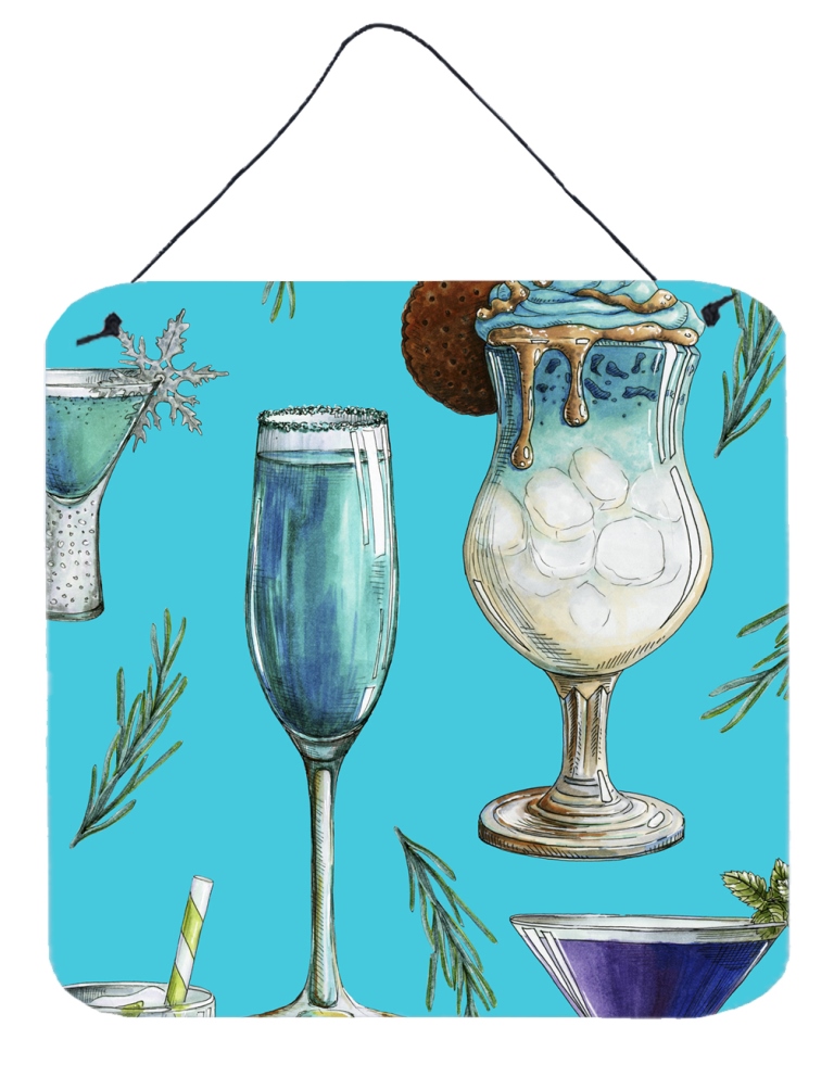 Drinks & Cocktails Blue Wall or Door Hanging Prints