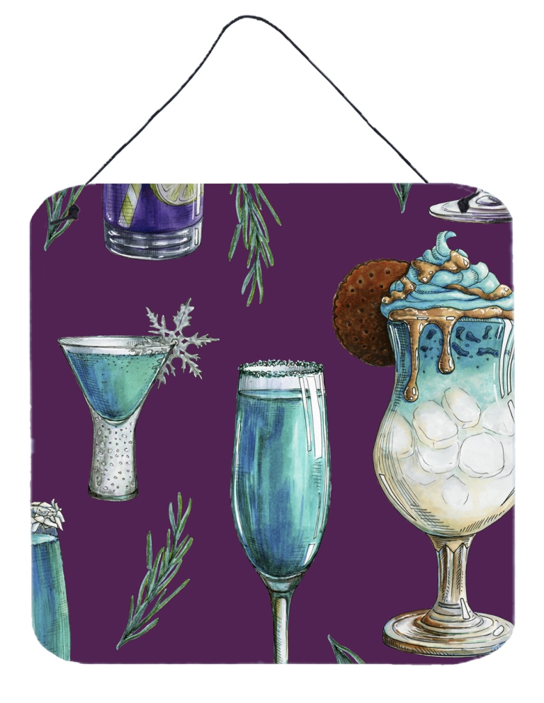 Drinks & Cocktails Purple Wall or Door Hanging Prints