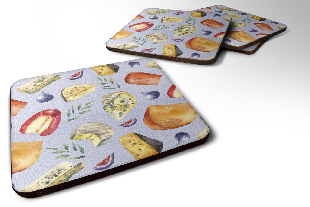 Assortment of Cheeses Foam Coaster