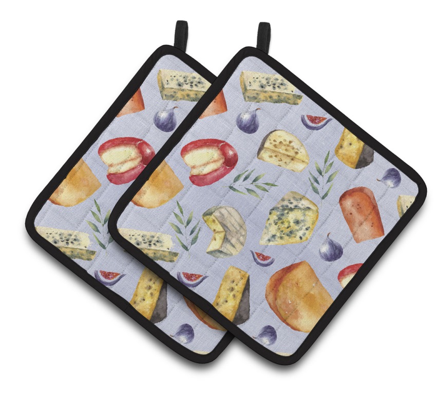Assortment of Cheeses Pair of Pot Holders