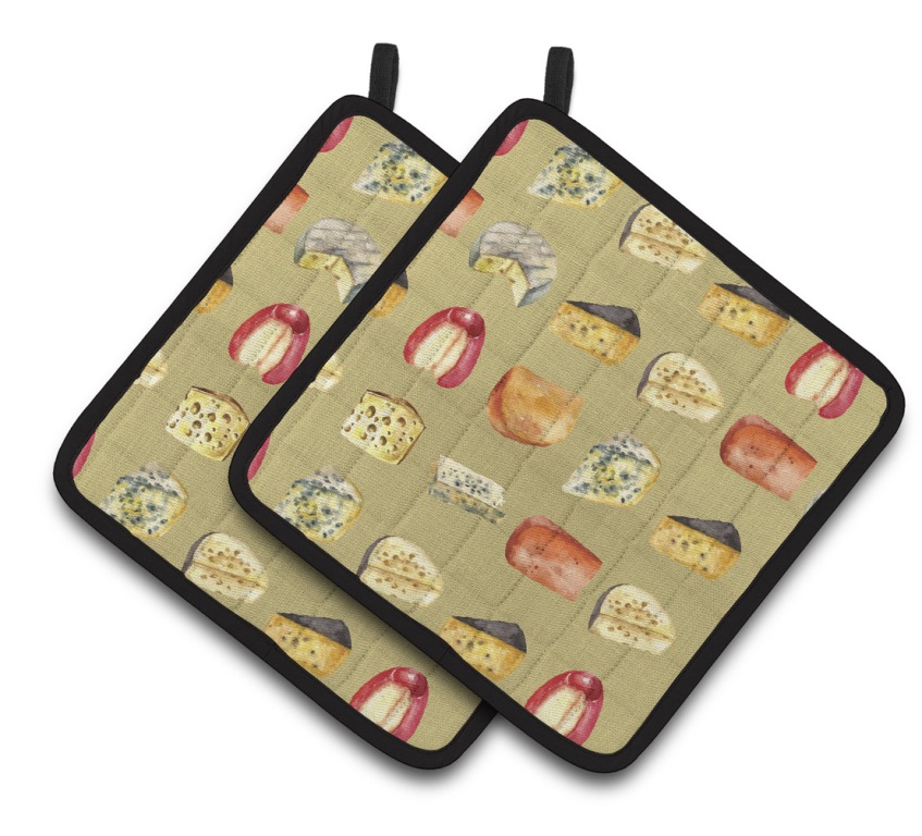 Cheeses Pair of Pot Holders