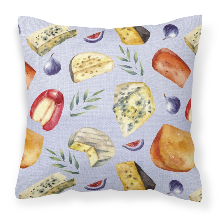 Assortment of Cheeses Fabric Decorative Pillow