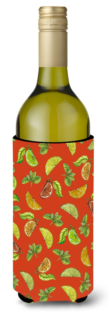 Lemons Limes & Orange Wine Bottle Beverge Insulator Hugger
