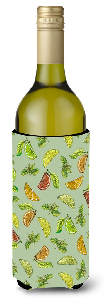 Lemons Limes & Orange Wine Bottle Beverge Insulator Hugger