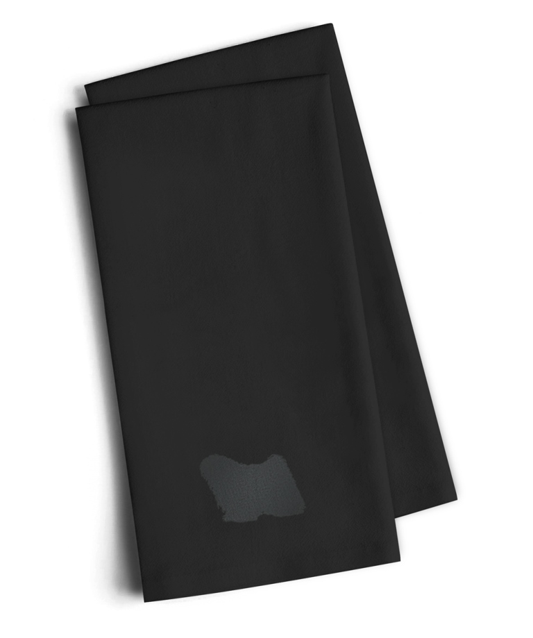 Picture of Carolines Treasures BB3463BKTWE Puli Black Embroidered Kitchen Towel, Set of 2