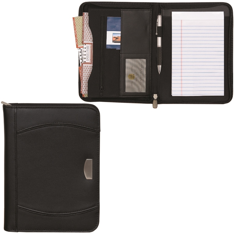 BL3275 Junior Portfolio - Black with Black Stitching