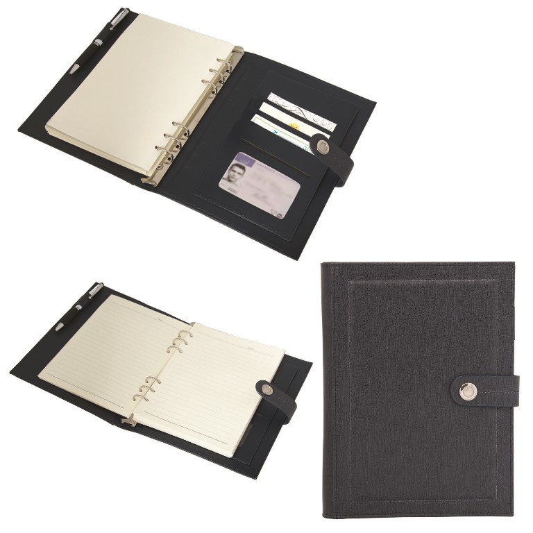 CA6541 Trek Taker 6 Ring Memo Book - Navy Blue