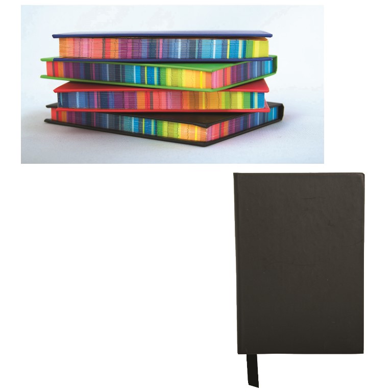 Surrealist Color Edge Notebook - Black