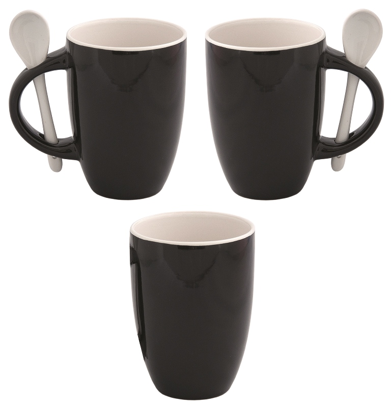 Picture of Debco CM1202 Fuzion Two Tone with Spoon - Black / White 