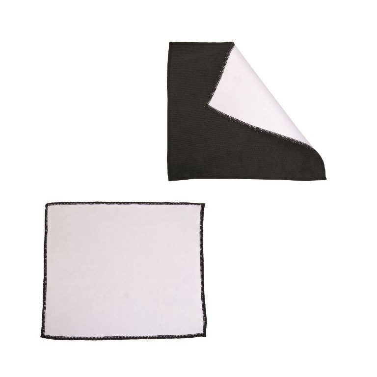 Pristaview Microfiber Cleaning Cloth - Black / White