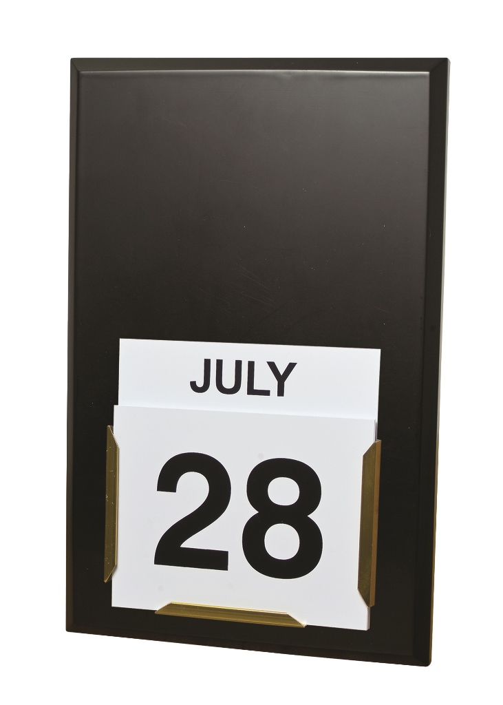 Daily Date Wall Calendar Board - Black