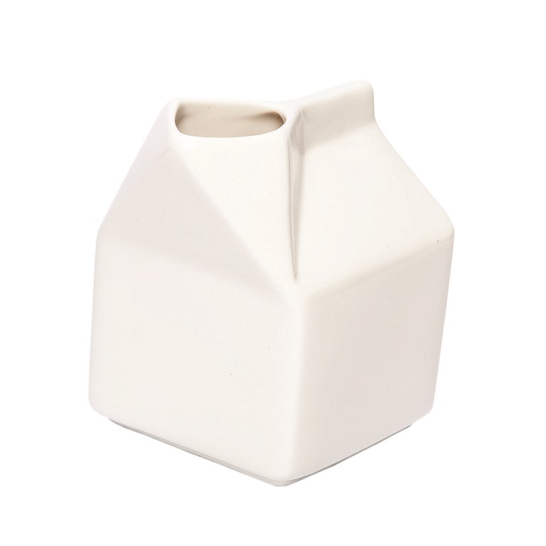 The Wisconsin 250 ml 8 oz Milk Carton - White