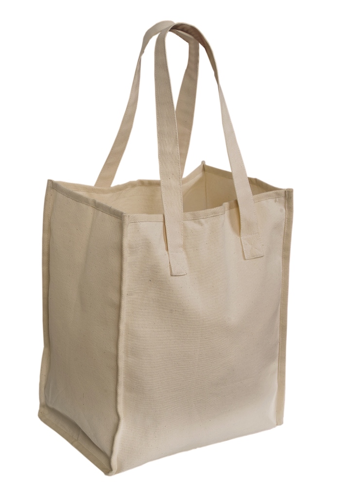 Picture of Debco E4769 Organic Cotton Tote Bag - Natural 