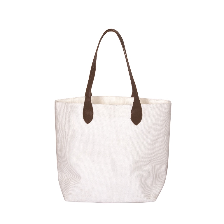 Picture of Debco E8961 Wexford Laminated Cotton Tote Bag - White 