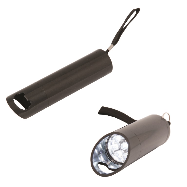 Picture of Debco FL6485 Malt Blazer 9 LED Flashlight Bottle Opener - All Black 