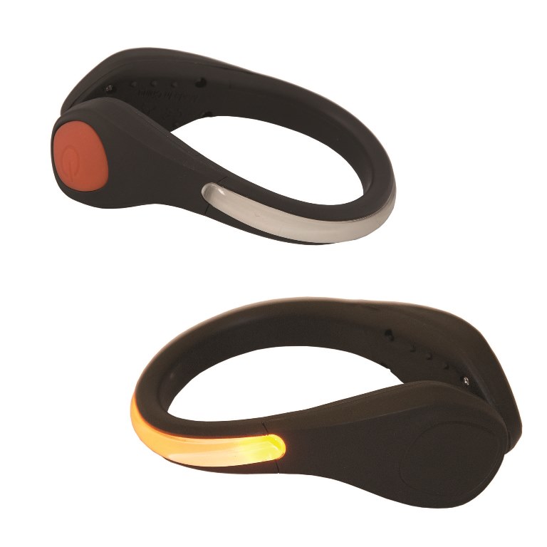 Shoeviz LED Safety Clip - Black / Orange