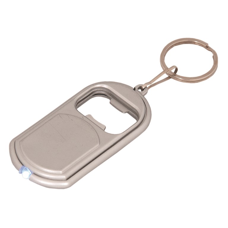 Picture of Debco KC8220 LED Keychain with Bottle Opener - All Silver 