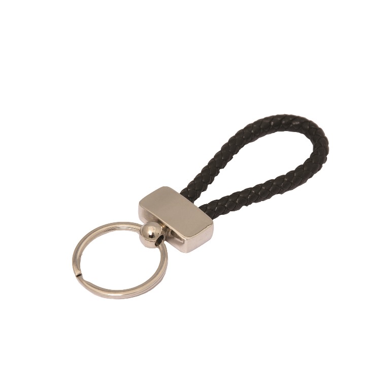 KC8916 Percheron Braided Keychain - Black