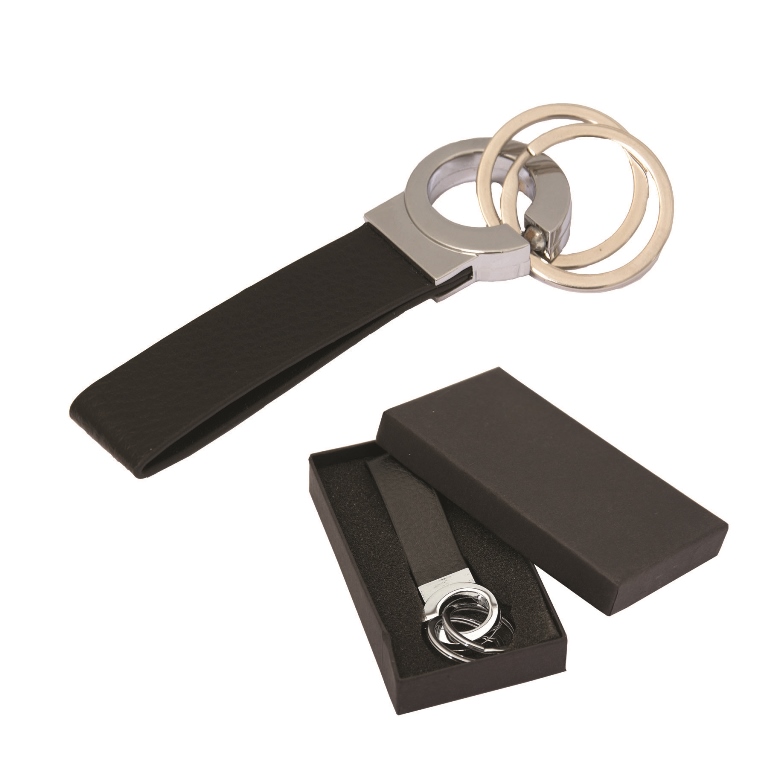 KC8939 Shire Split Keychain - Black