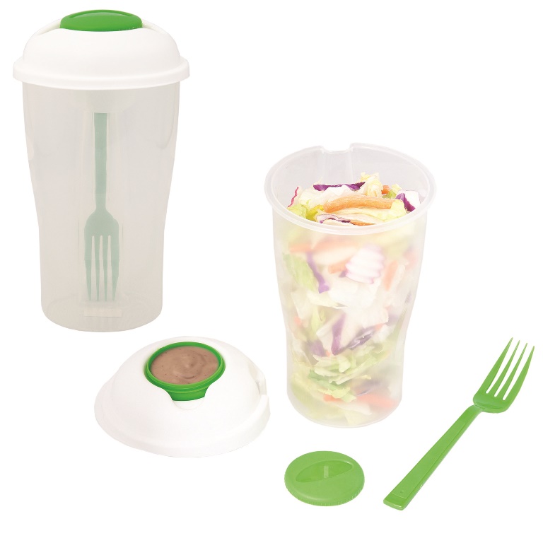 on The Go Salad Cup - Green / Clear